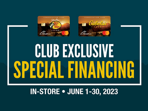 club exclusive special financing